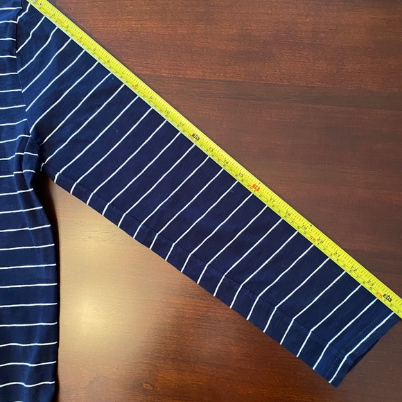 Mens J Crew 100% Cotton Striped, Long Sleeve T-shirt - Picture 9 of 11